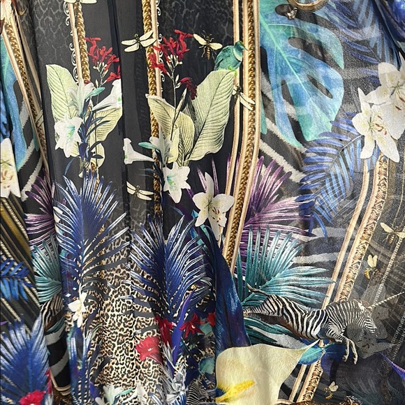 Camilla Elegant Multicolor Kimono Robe - Picture 7 of 9